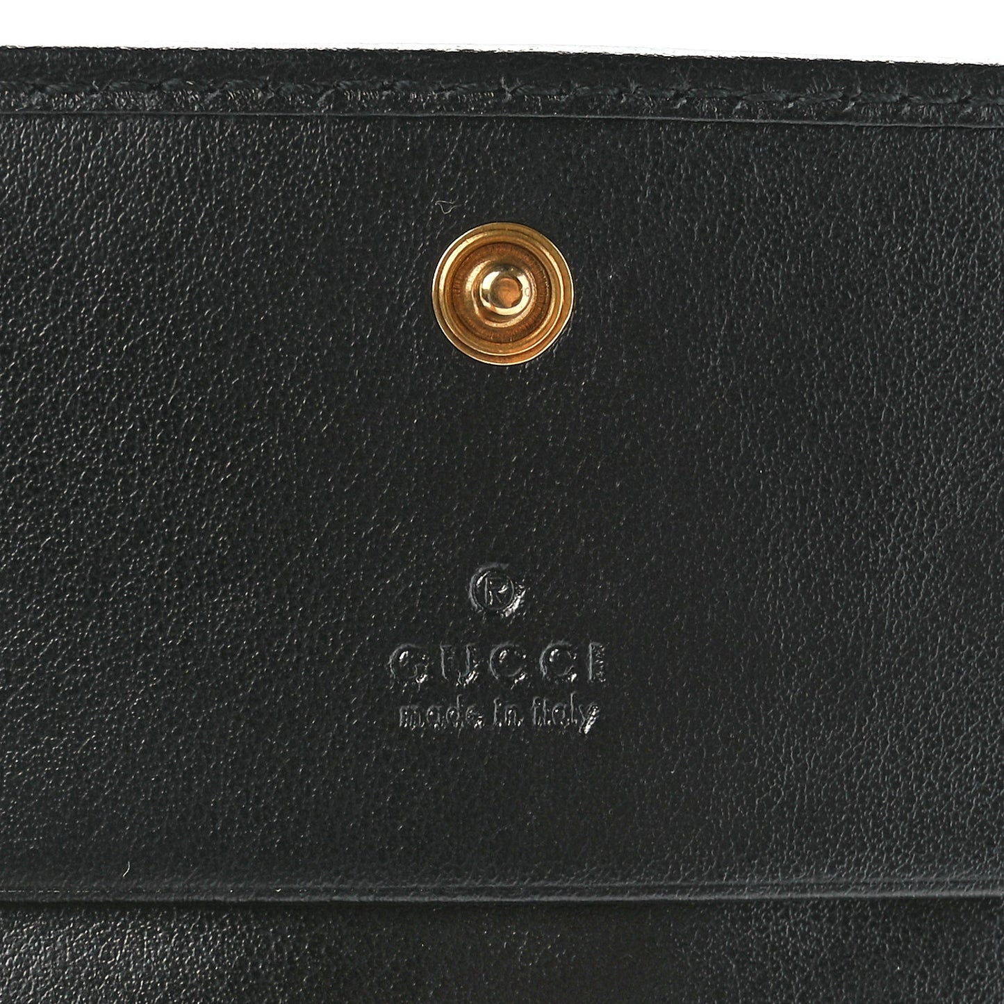 Calfskin Matelasse GG Marmont Card Case Wallet Black