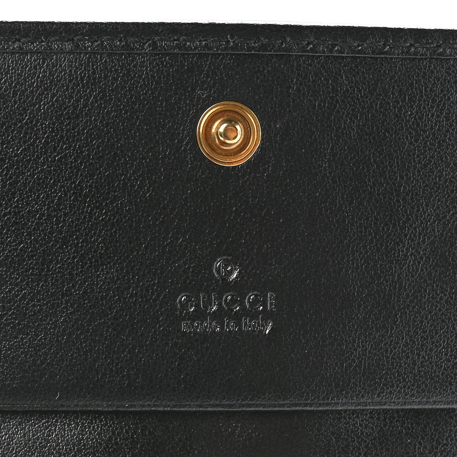 Gucci Calfskin Matelasse GG Marmont Card Case Wallet Black 6 of 12
