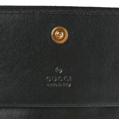 Gucci Calfskin Matelasse GG Marmont Card Case Wallet Black 6 of 12