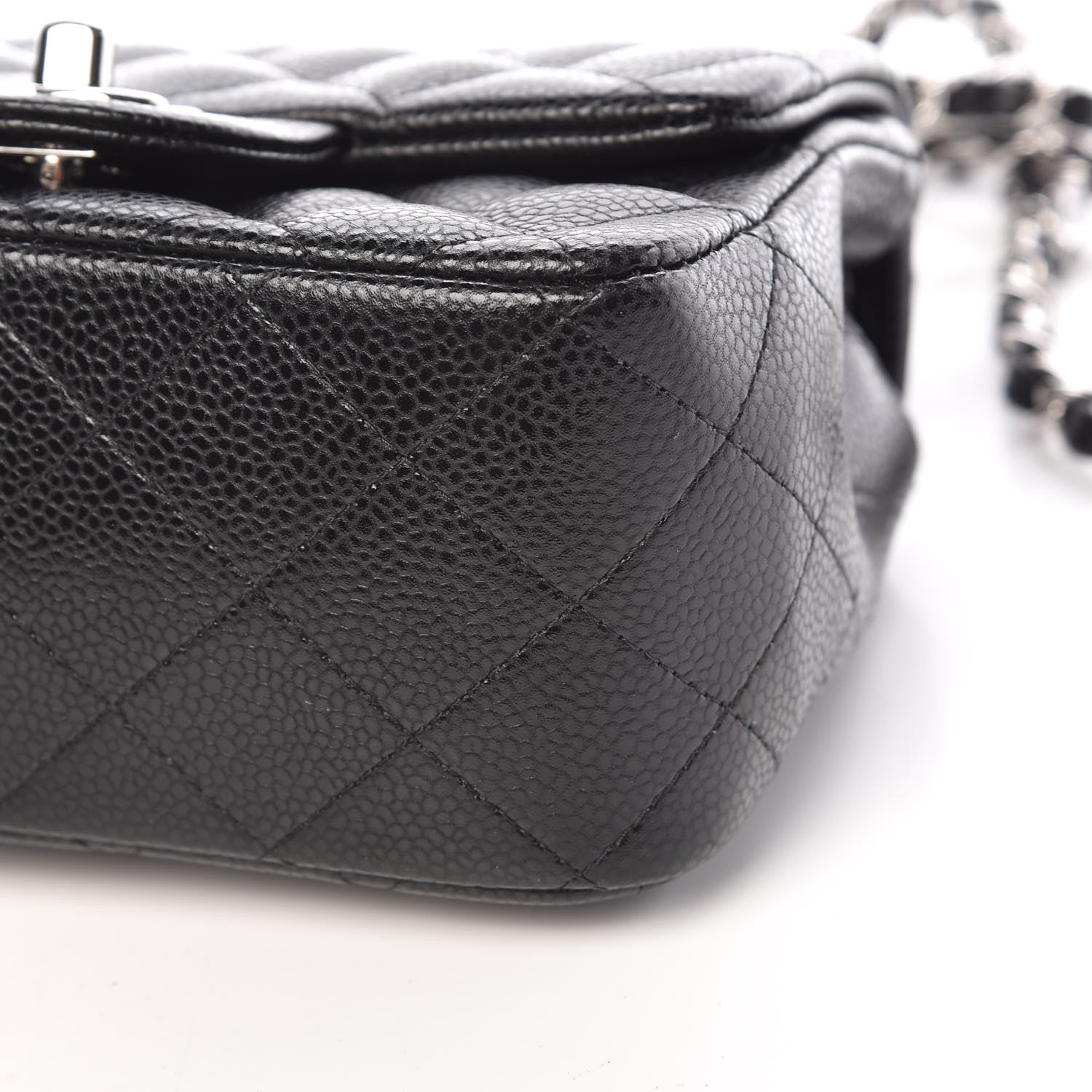 Chanel Caviar Quilted Mini Square Flap Black 10 of 11