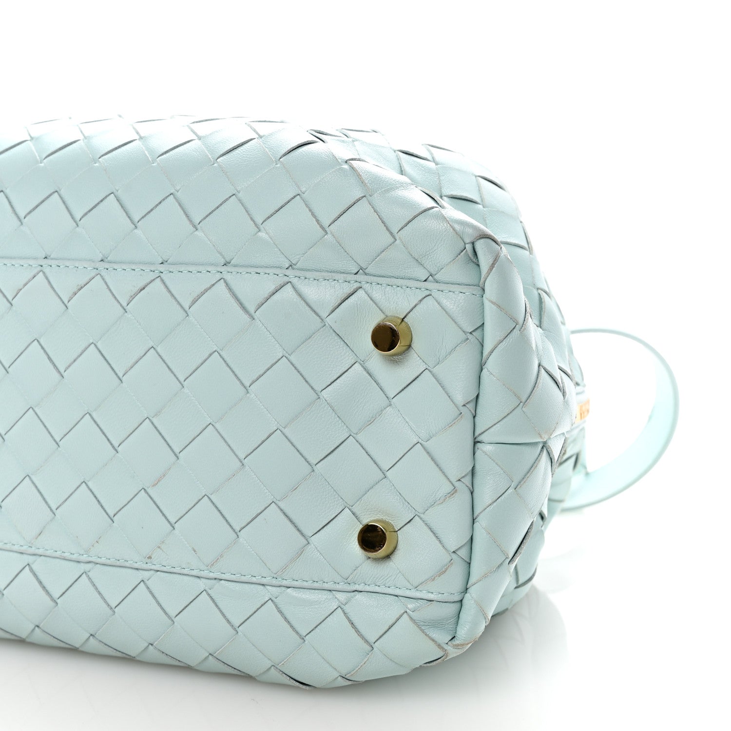 Bottega Veneta Nappa Intrecciato Bauletto Teal Washed 9 of 9