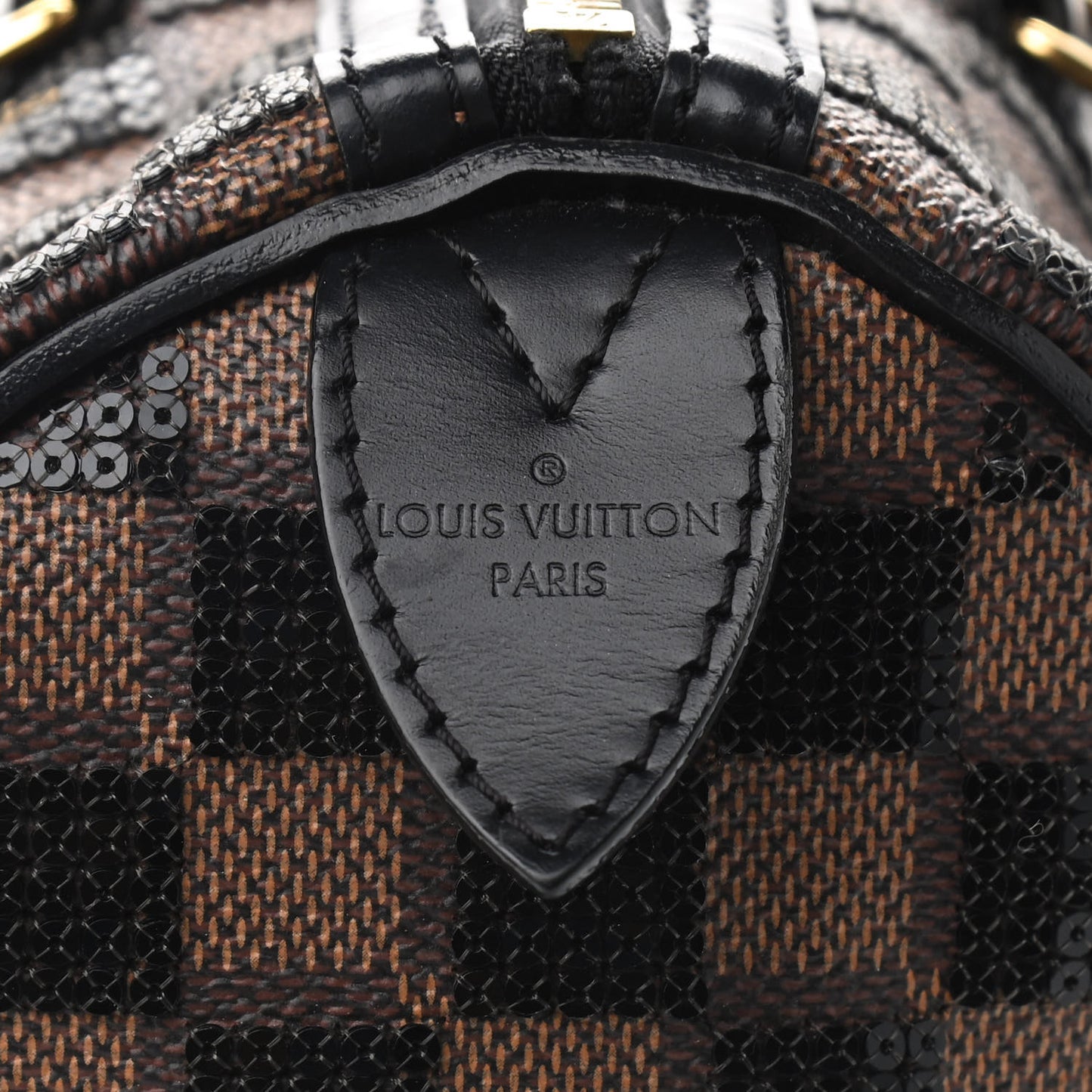 Damier Paillettes Speedy 30 Black