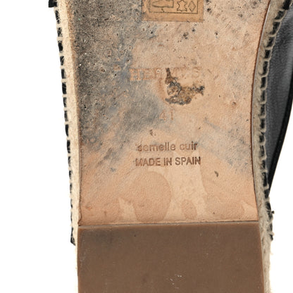 Hermes Goatskin Feria Espadrille 41 Black 7 of 10