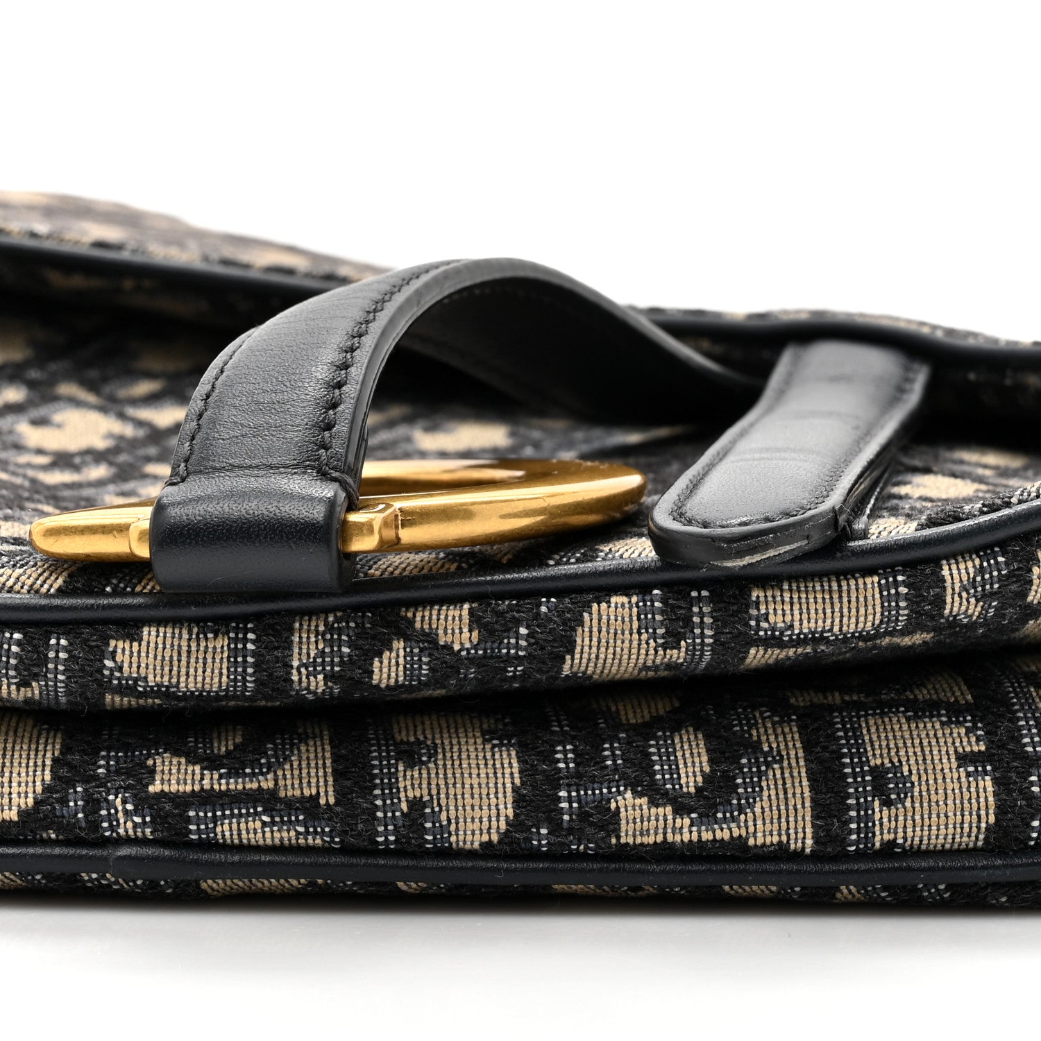 Christian Dior Oblique Saddle Bag Blue 9 of 18