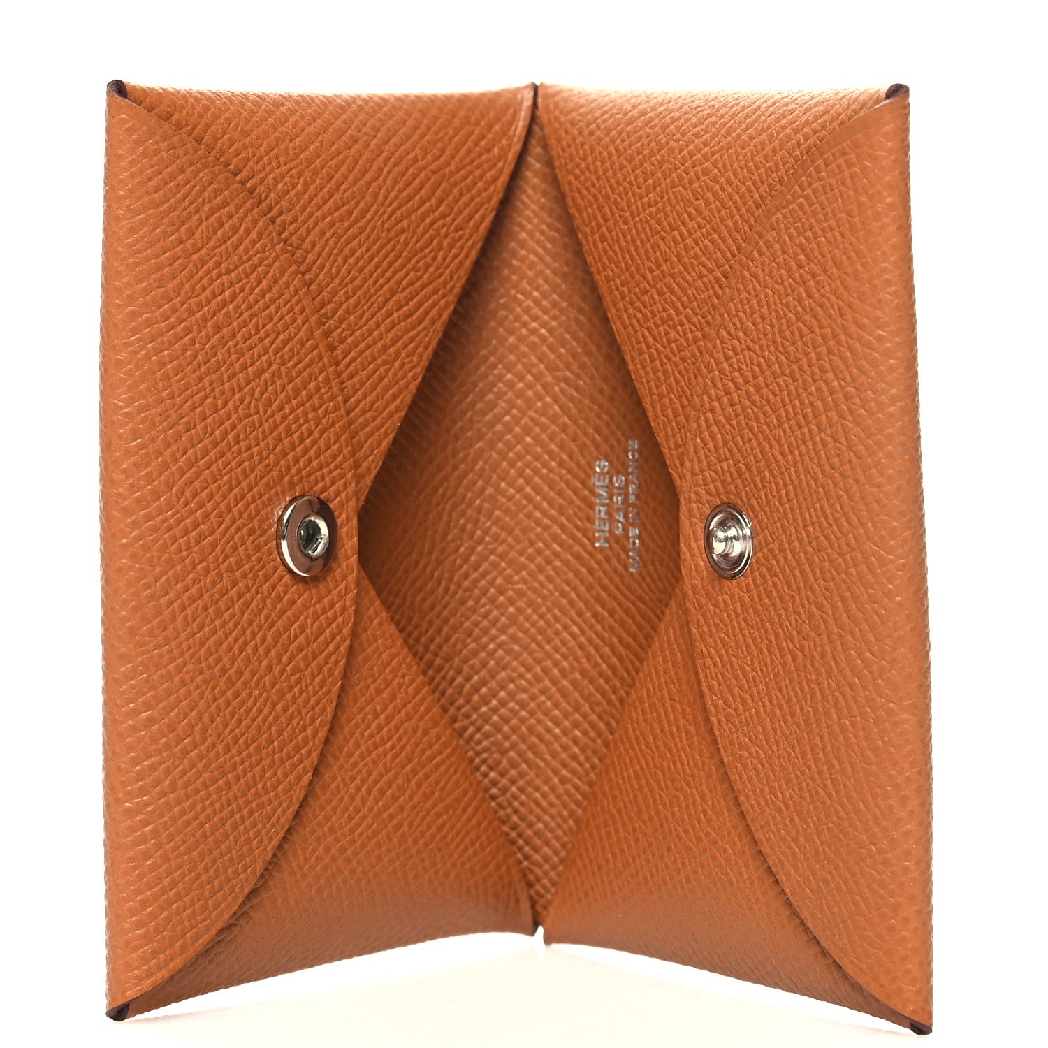 Hermes Epsom Calvi Card Case Gold 5 of 11