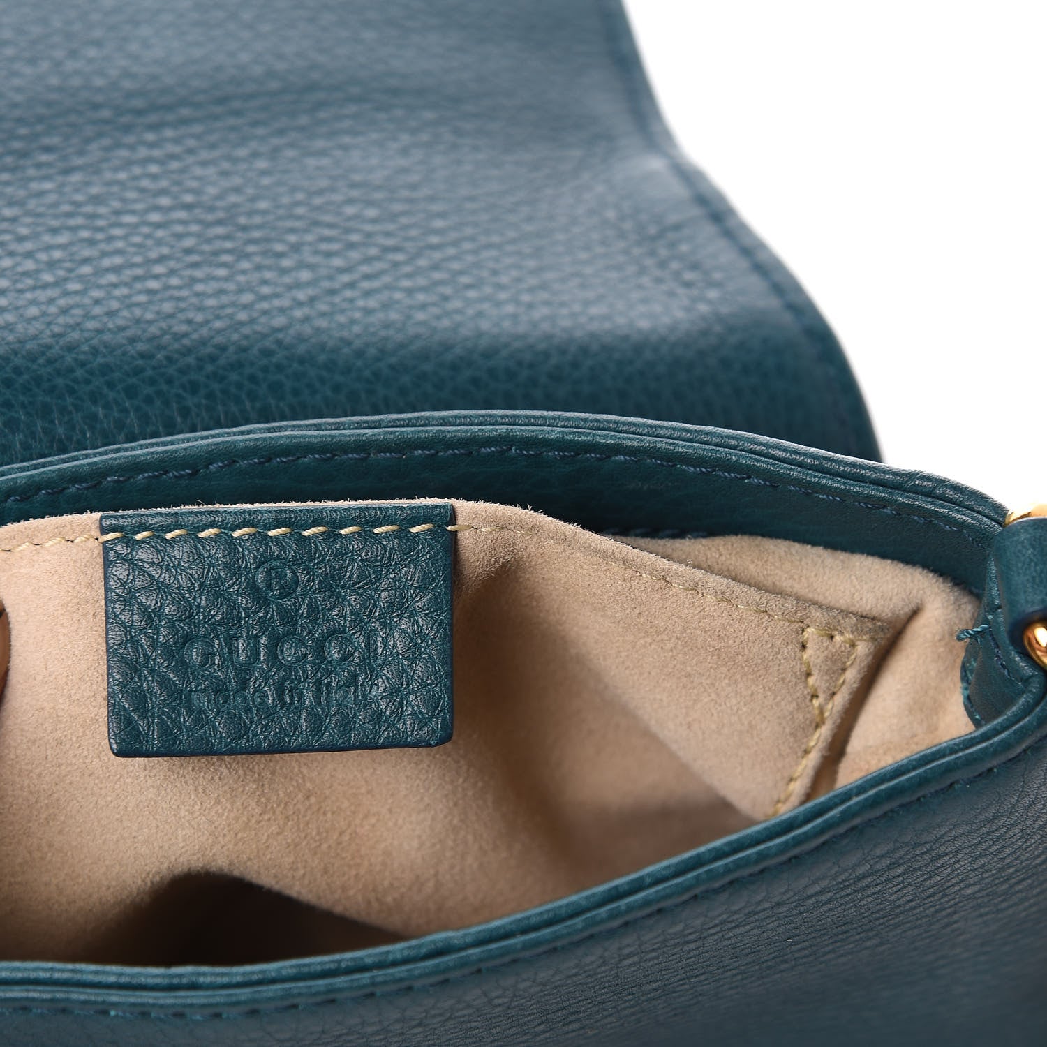 Gucci Dollar Calfskin Small 1973 Chain Shoulder Bag Deep Cobalt 8 of 10
