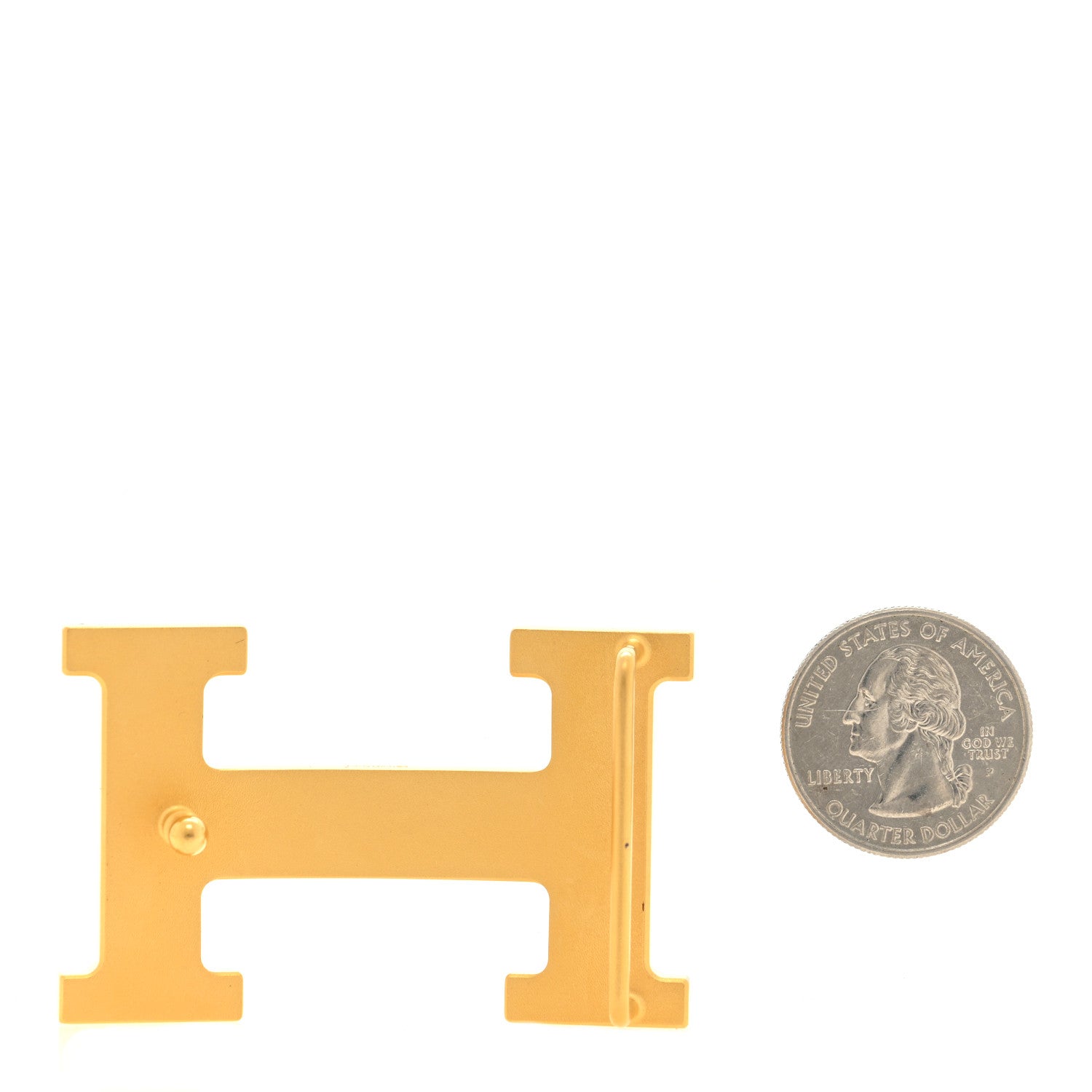 Hermes Strie 32mm H Belt Buckle Gold 2 of 3
