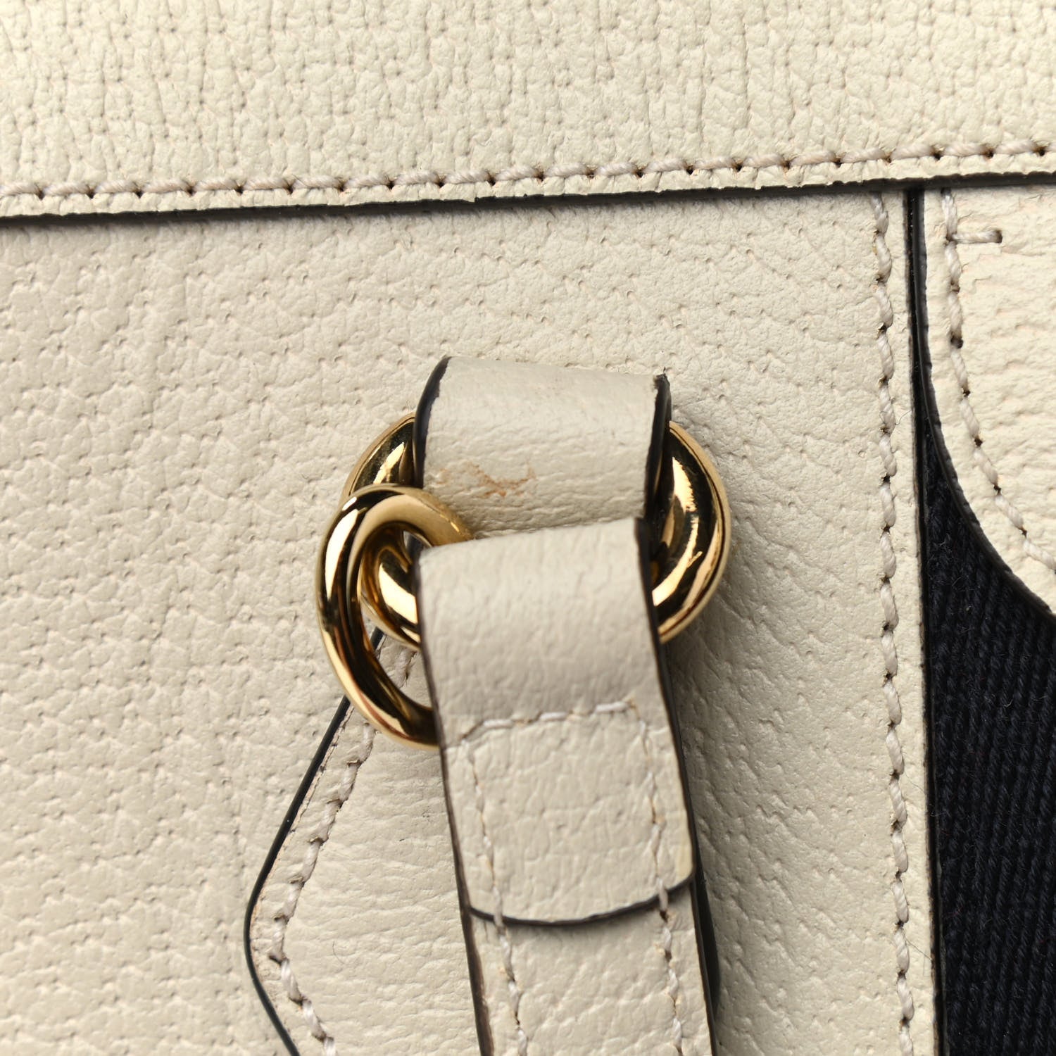 Gucci Textured Calfskin Web Small Ophidia Tote Bag Mystic White 10 of 12