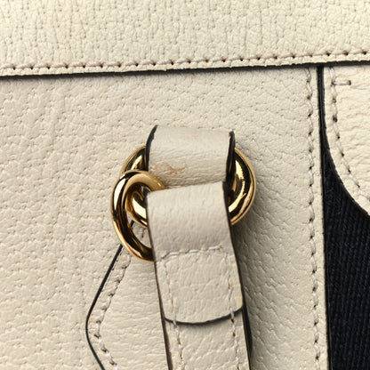 Gucci Textured Calfskin Web Small Ophidia Tote Bag Mystic White 10 of 12