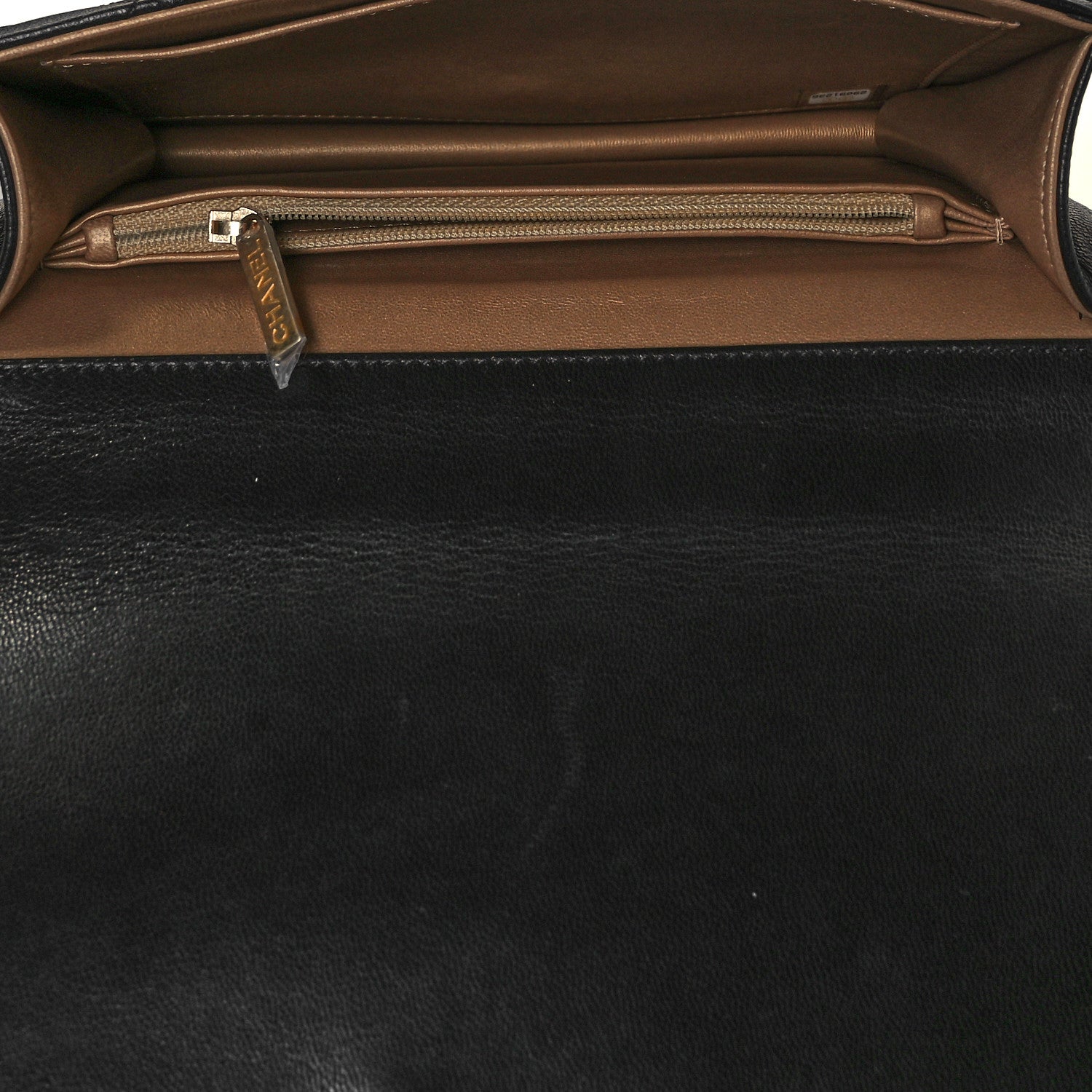 Chanel Lambskin Quilted Small Chic Pearls Flap Black 5 of 9