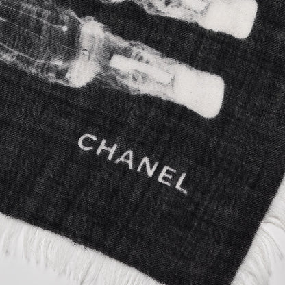 Chanel Cashmere Astronaut CC Scarf Black 4 of 7