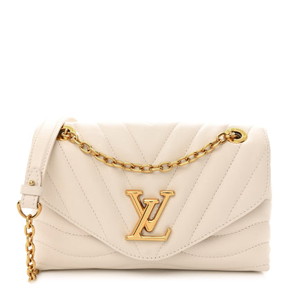 Louis Vuitton Calfskin LV New Wave Chain Bag Ivory 1 of 9