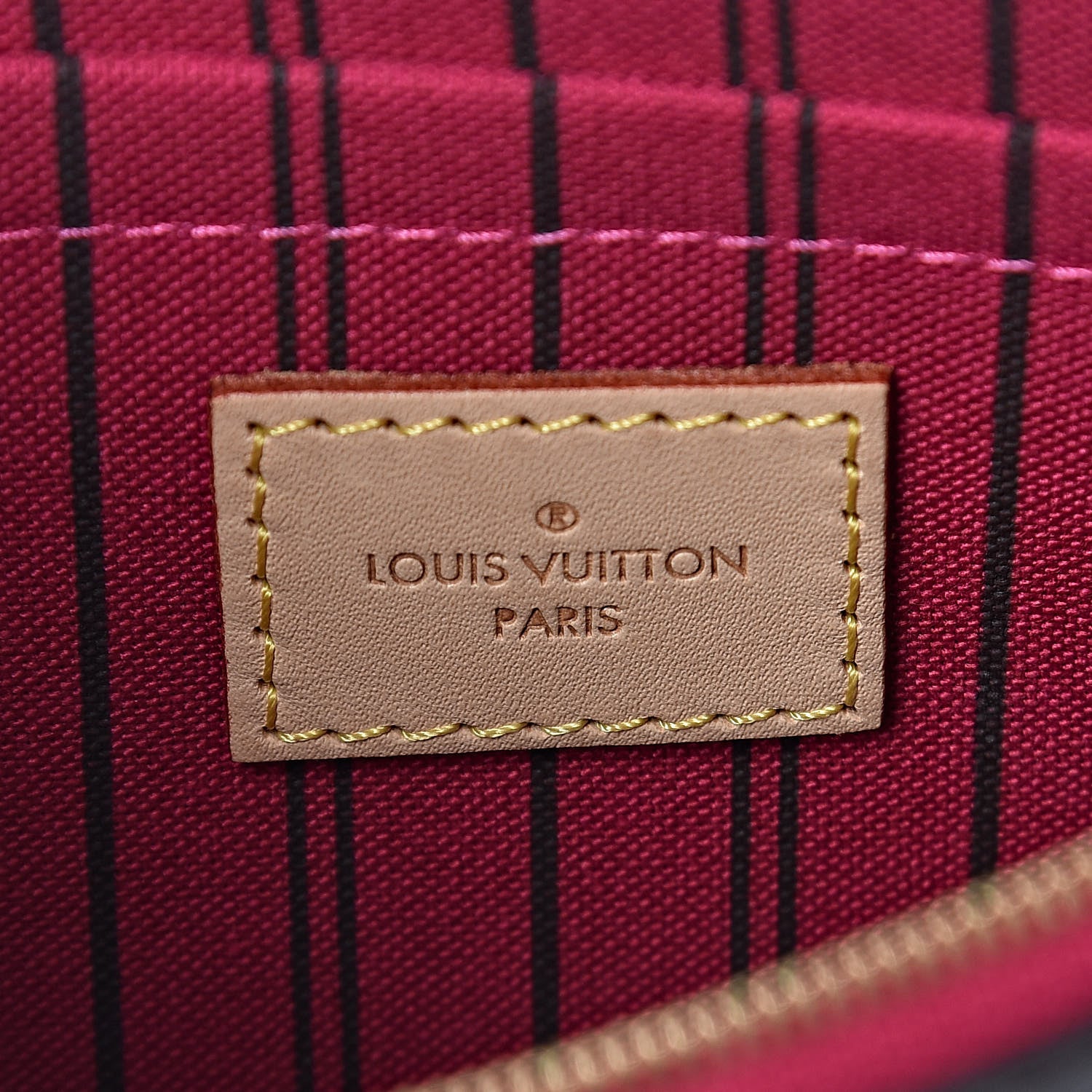 Louis Vuitton Monogram Neverfull MM GM Pochette Pivoine 6 of 8