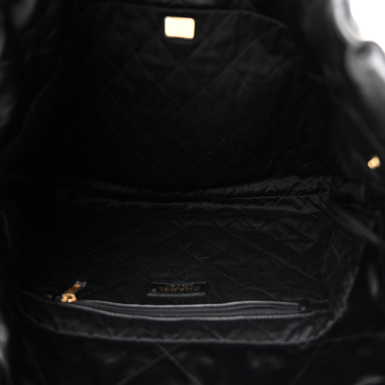 Chanel Shiny Calfskin Quilted Chanel 22 Black 6 of 12