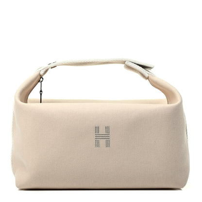 Hermes Canvas Large Bride-A-Brac Pouch Natural 1 of 4