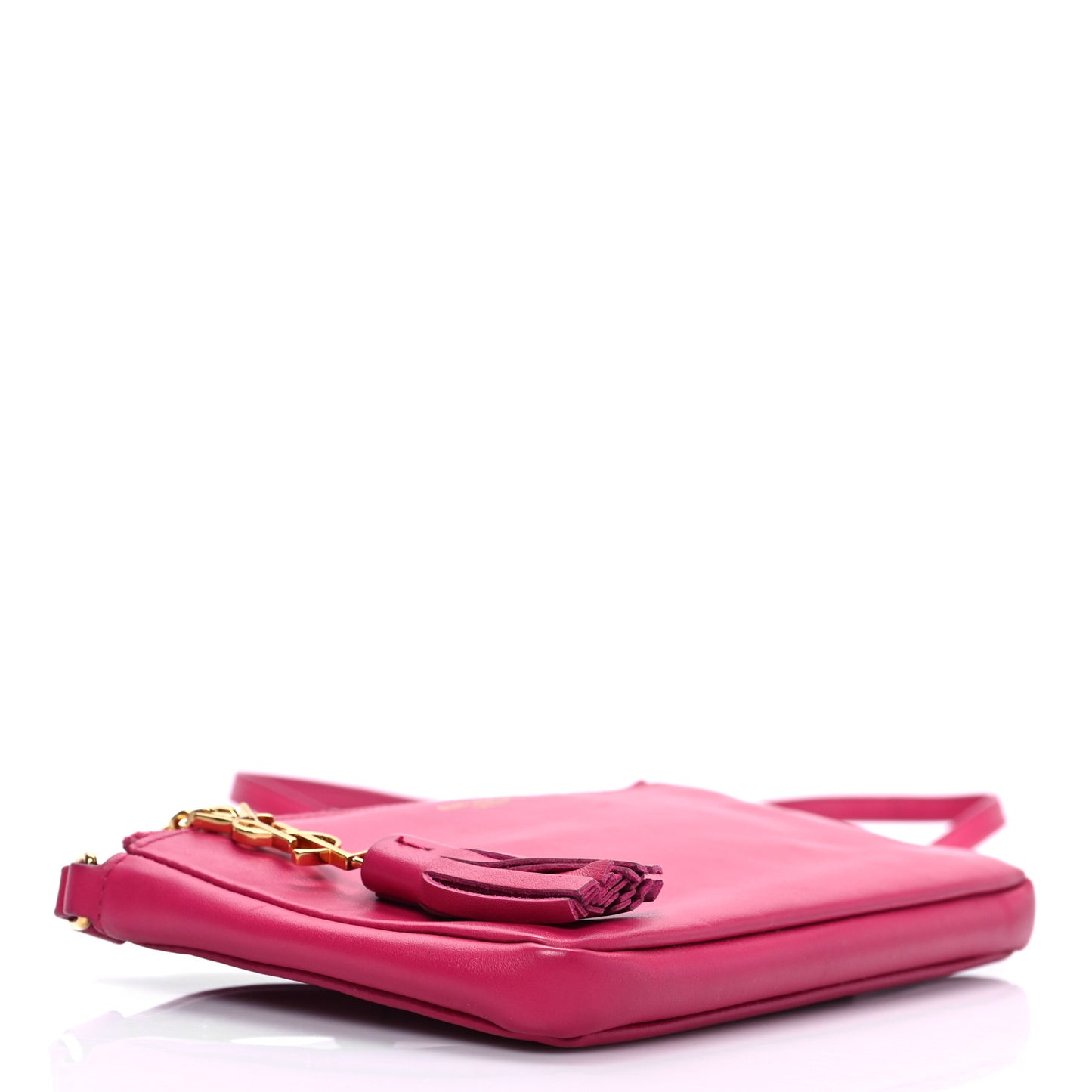 Calfskin Monogram Phone Pouch Crossbody Bag Bubblegum