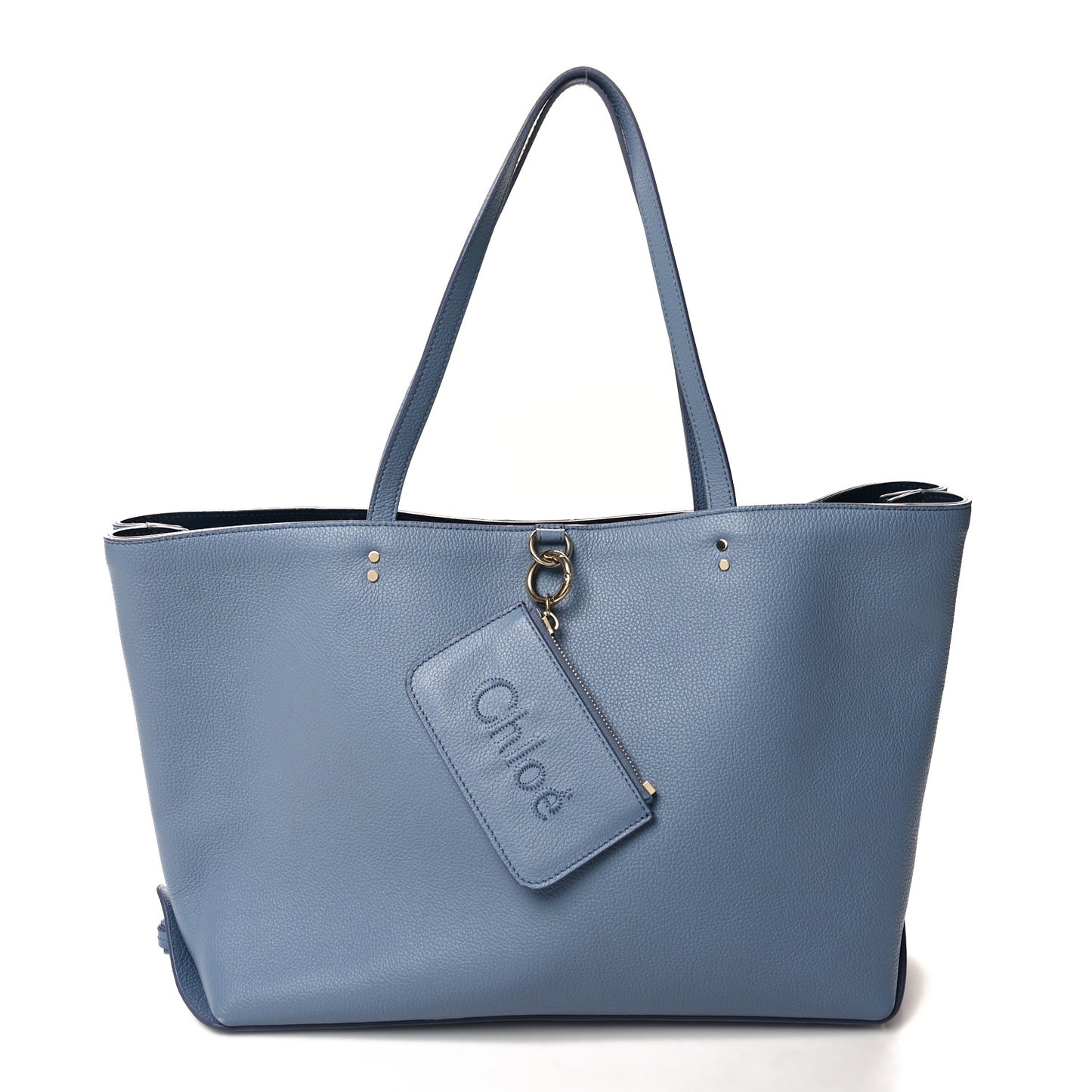 Calfskin Medium East West Sense Tote Shady Cobalt