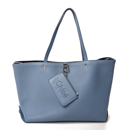 Chloe Calfskin Medium East West Sense Tote Shady Cobalt 3 of 11