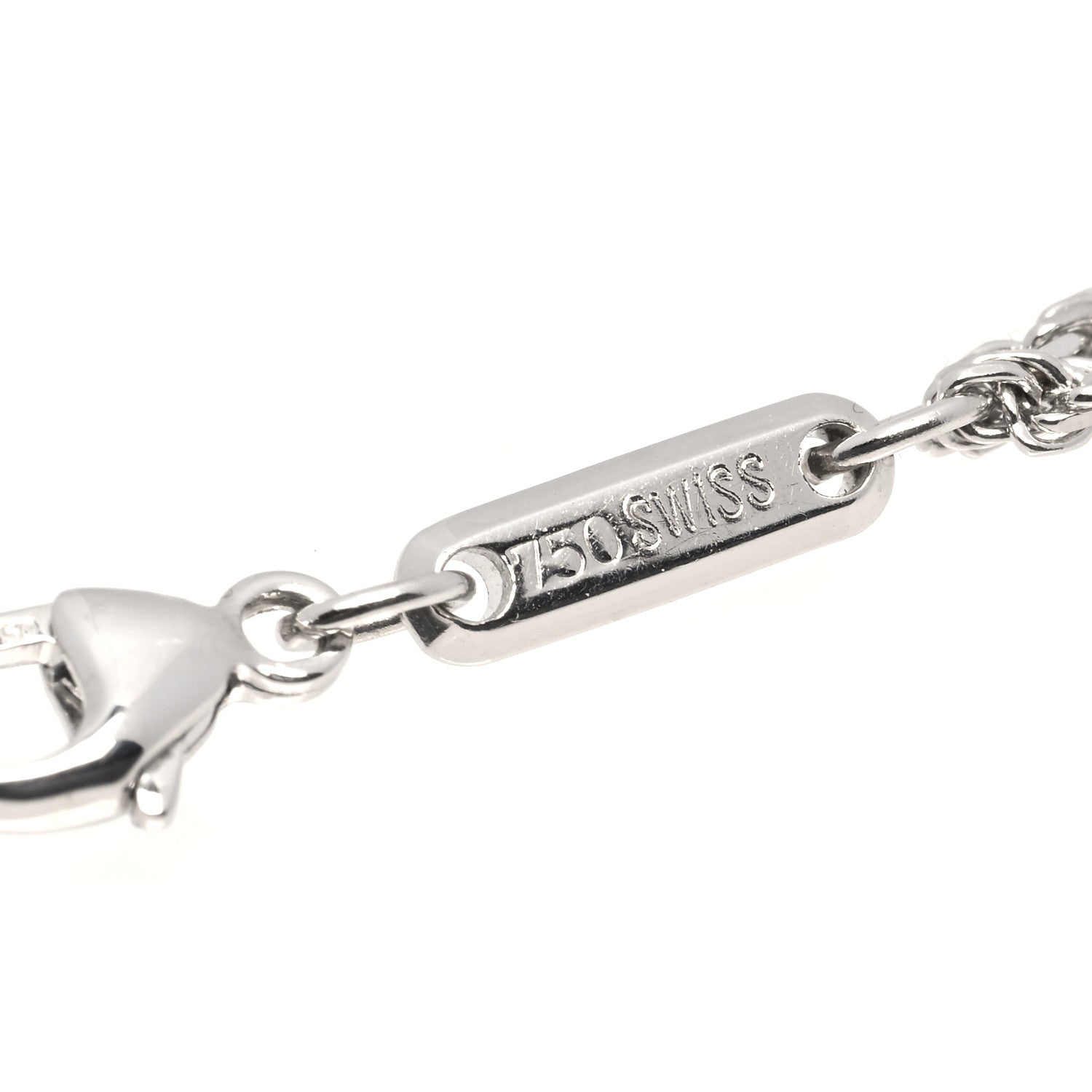 Chopard 18K White Gold Diamond Black Diamond Happy Diamonds Starfish Pendant Necklace 6 of 7