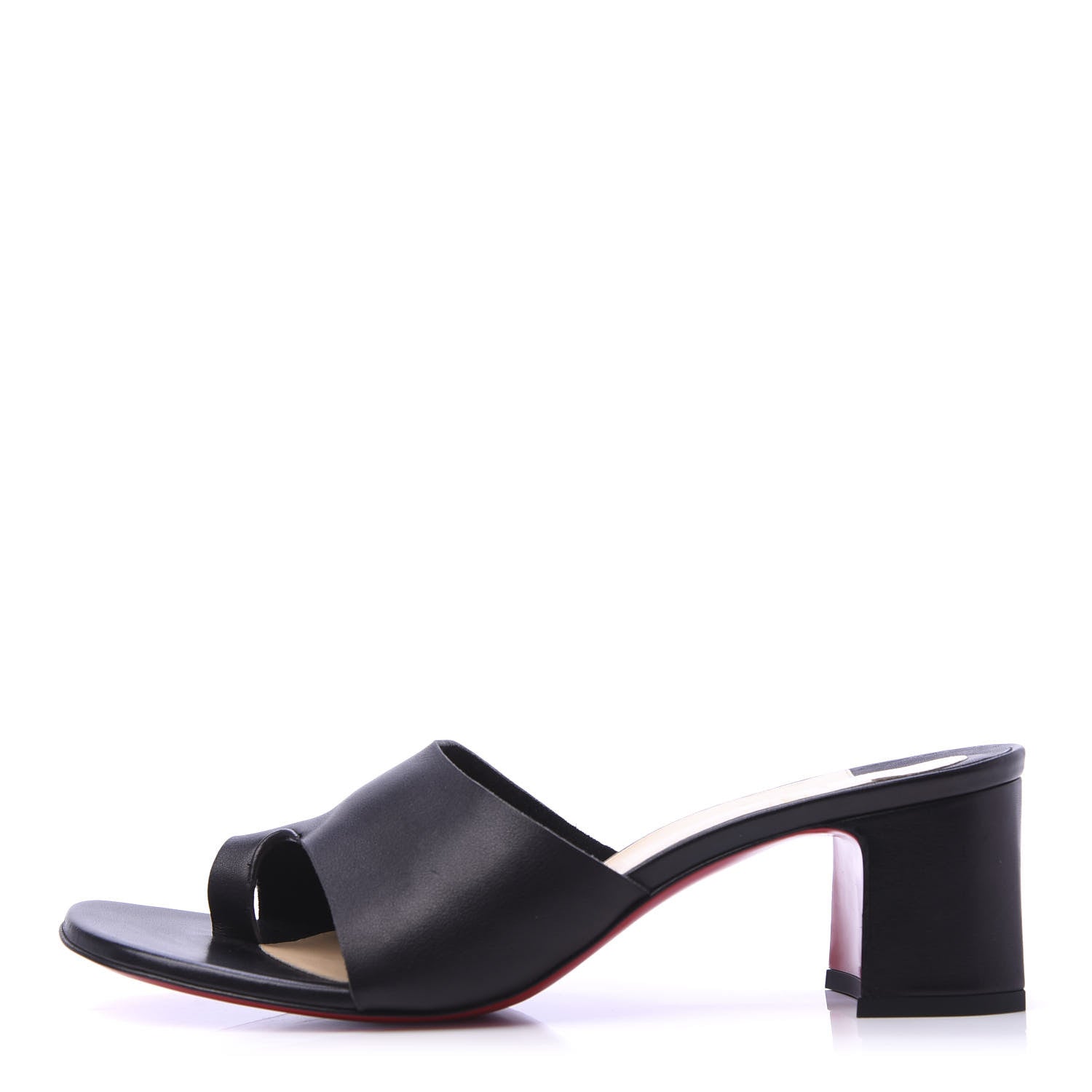 Christian Louboutin Calfskin Viberta 55 Mule 40.5 Black 1 of 8