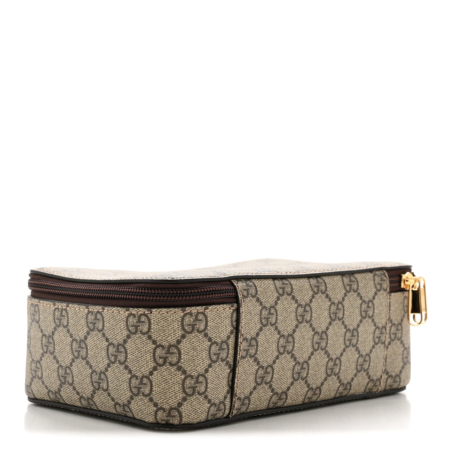 GG Supreme Monogram Mini Packing Cube Beige Ebony New Acero