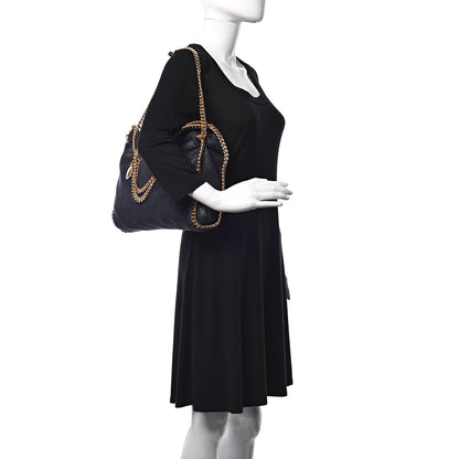 Stella McCartney Shaggy Deer Falabella Fold Over Tote Navy 2 of 9