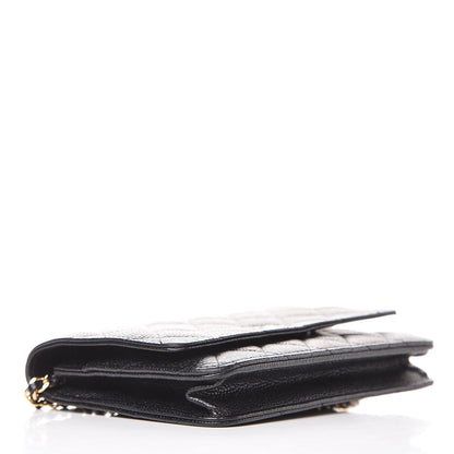 Chanel Caviar Quilted Wallet On Chain WOC Black 4 of 9