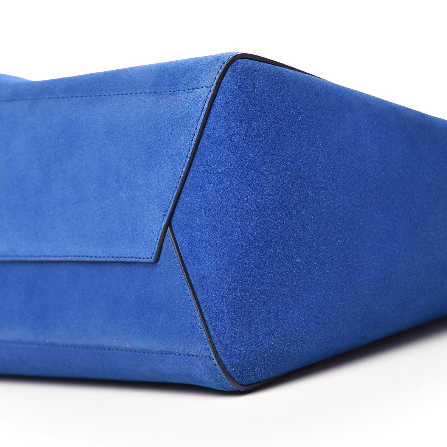 Celine Suede Sangle Bucket Bag Electric Blue 9 of 11