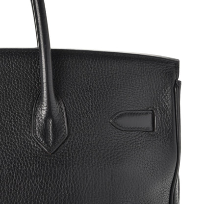 Hermes Taurillon Clemence Birkin 35 Black 12 of 35