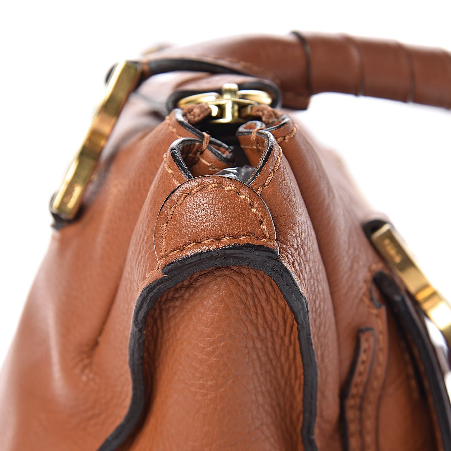 Calfskin Medium Marcie Satchel Tan