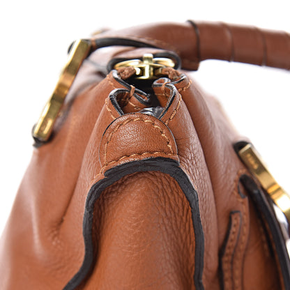 Chloe Calfskin Medium Marcie Satchel Tan 16 of 18