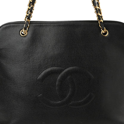 Chanel Caviar CC Shopper Tote Black 6 of 12