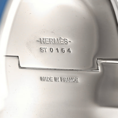 Hermes Enamel Extra Wide Clic Clac H Bracelet PM Bleu Turquin 5 of 5