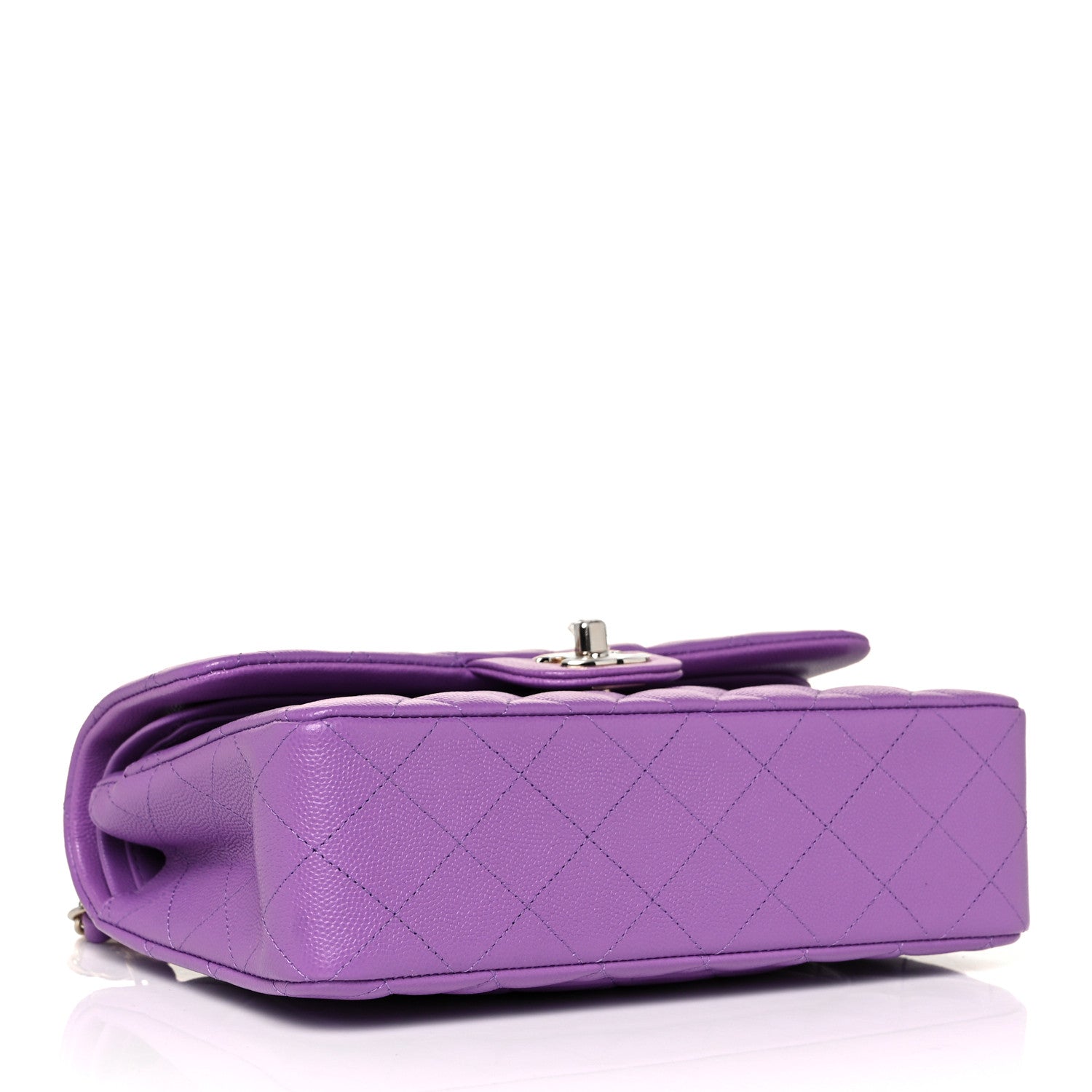 Chanel Caviar Quilted Small Double Flap Purple 3 of 10