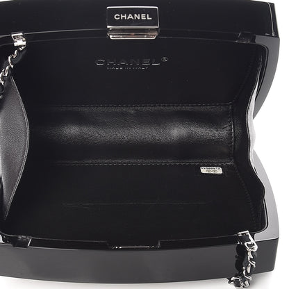 Chanel Plexiglass Compact Box Clutch Black 5 of 7