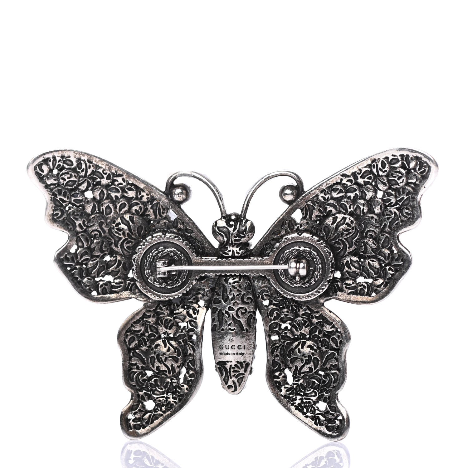 Gucci Crystal Butterfly Brooch 3 of 4