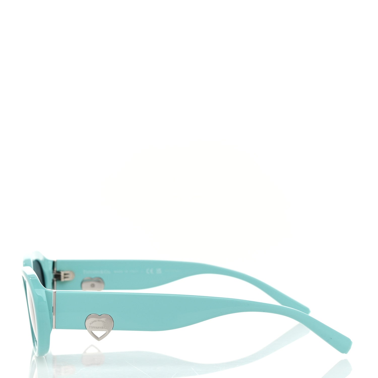 Tiffany Acetate Return to Tiffany Oval Sunglasses TF 4221 Tiffany Blue Dark Gray 3 of 8