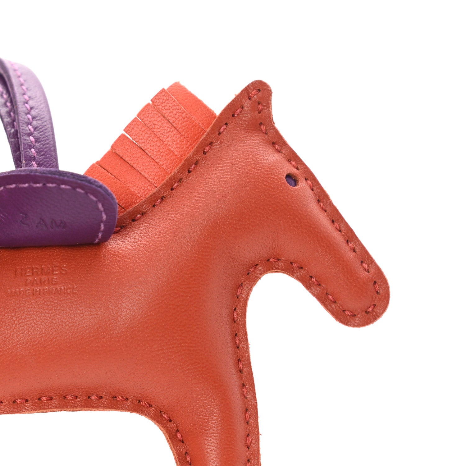 Hermes Milo Lambskin Grigri Rodeo Horse Bag Charm PM Gold 3 of 5