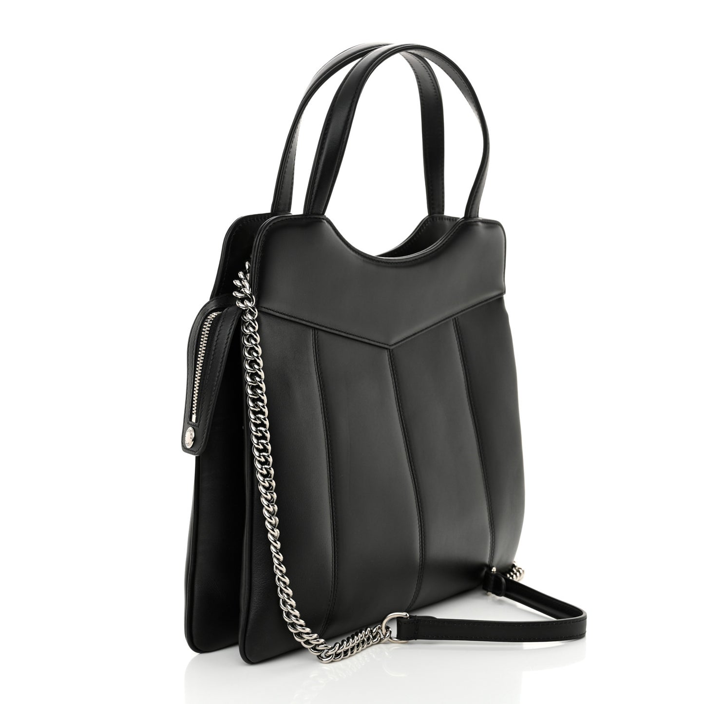 Calfskin Petite GG Medium Tote Bag Black