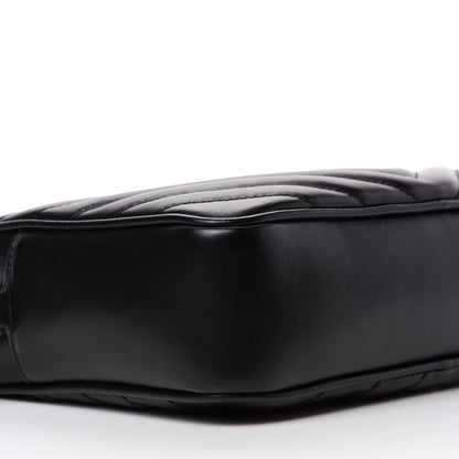 Saint Laurent Calfskin Matelasse Monogram Lou Camera Bag Black 6 of 12
