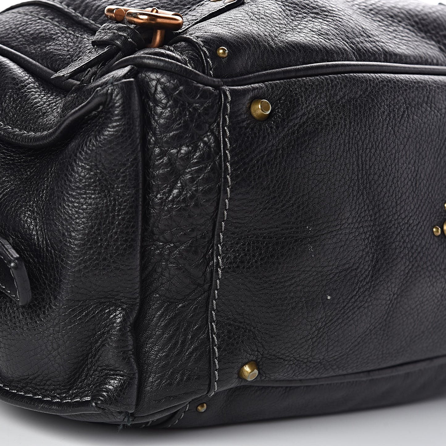 Calfskin Paddington Satchel Black
