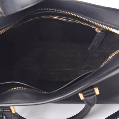 Saint Laurent Calfskin Small Monogram Cabas Black 4 of 8