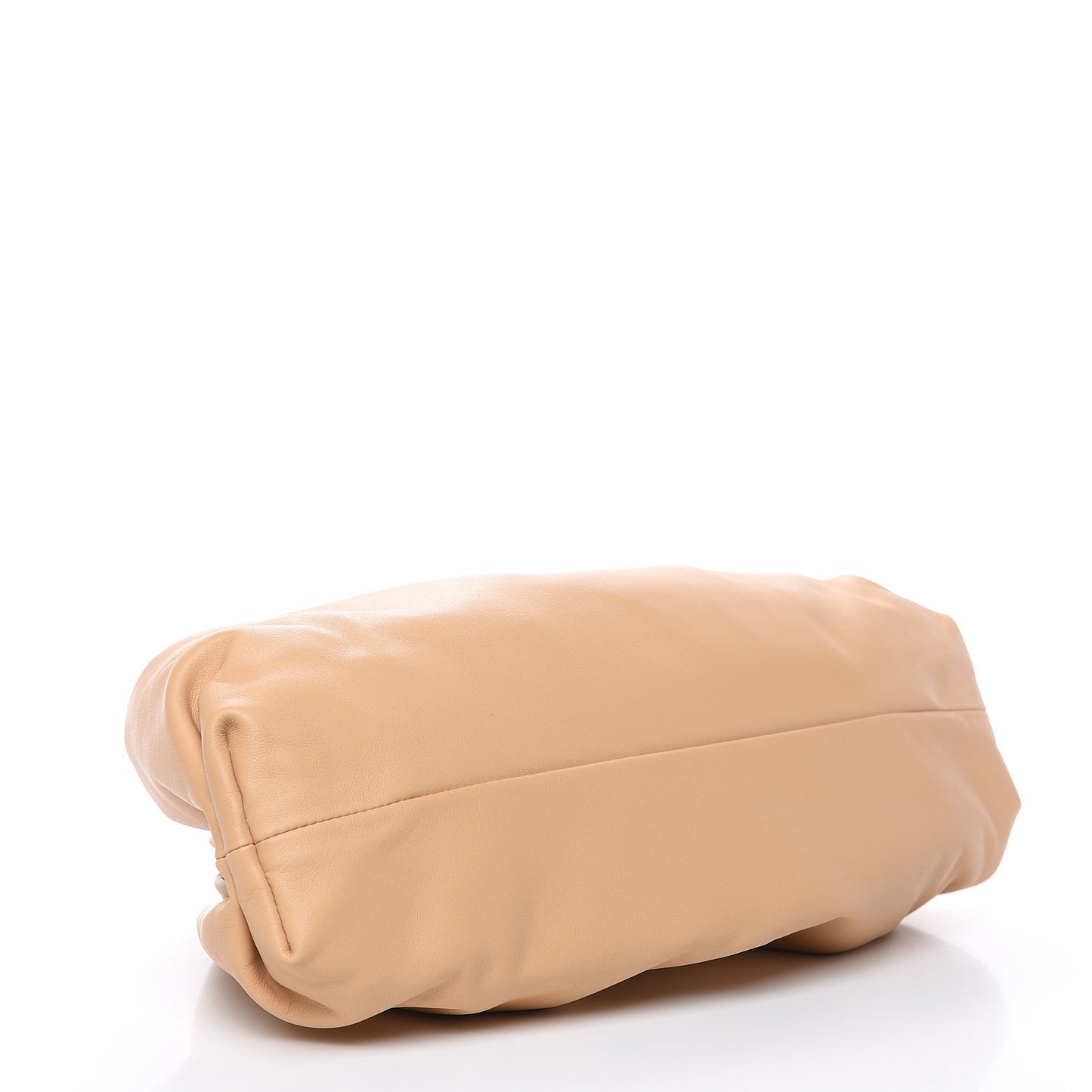 Smooth Butter Calf The Pouch Oversized Clutch Nude