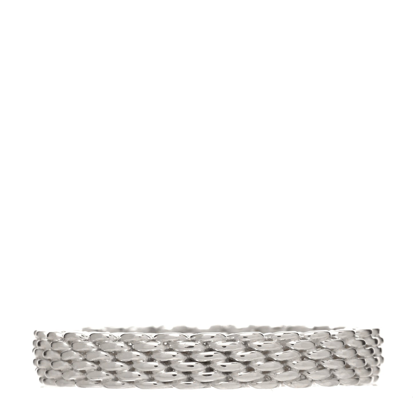 Sterling Silver Narrow Mesh Somerset Ring 57 8