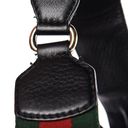 Gucci Pebbled Calfskin Medium Heritage Shoulder Bag Black 12 of 19