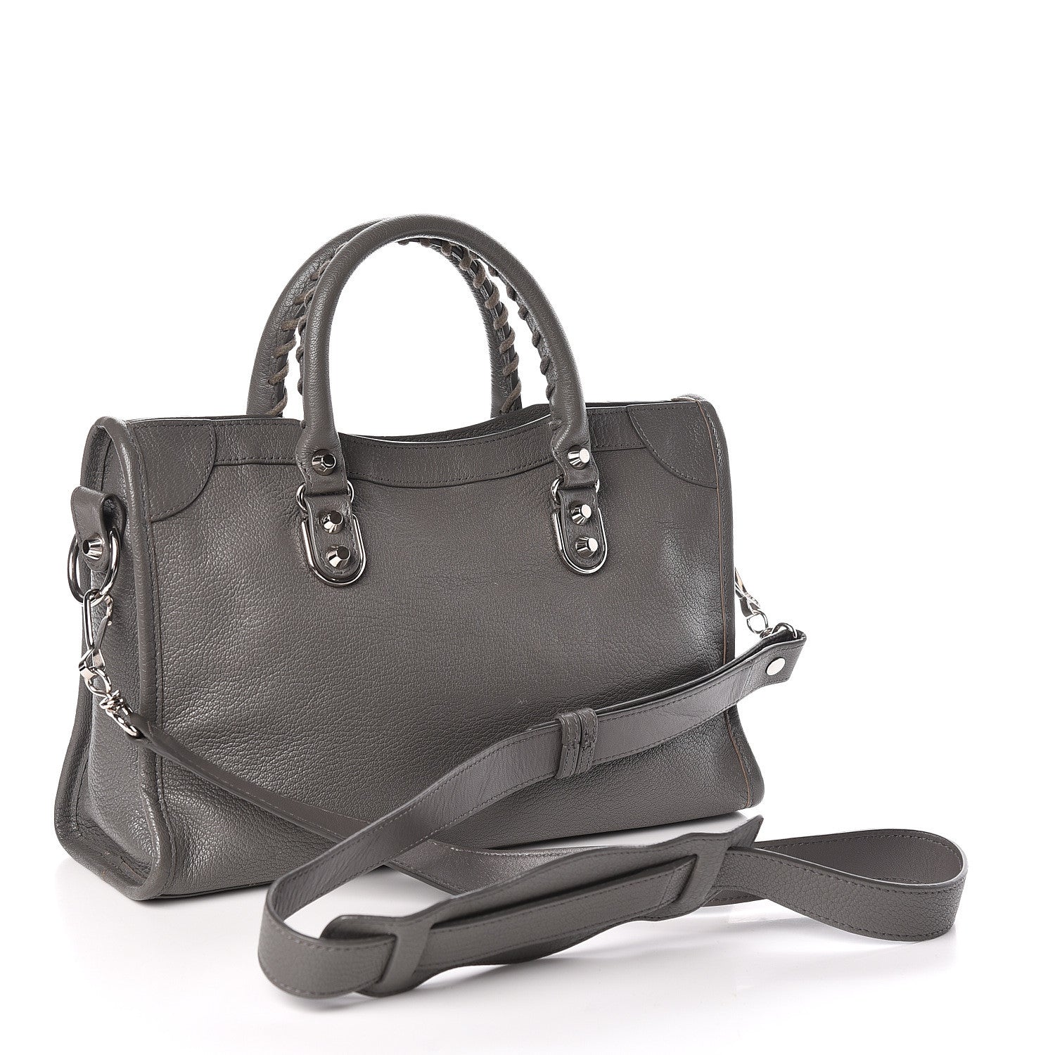 Balenciaga Chevre Silver Metallic Edge Hardware S City Gris Acier 3 of 10