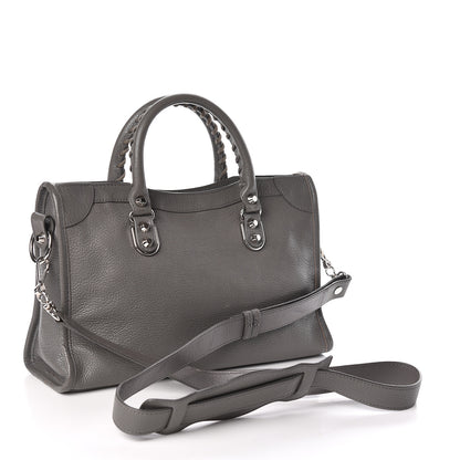 Balenciaga Chevre Silver Metallic Edge Hardware S City Gris Acier 3 of 10