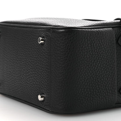 Hermes Taurillon Clemence Mini Lindy 20 Caban 10 of 10