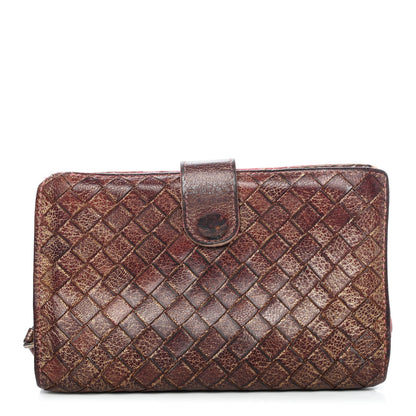 Bottega Veneta Nappa Intrecciato Continental Snap Wallet 1 of 4