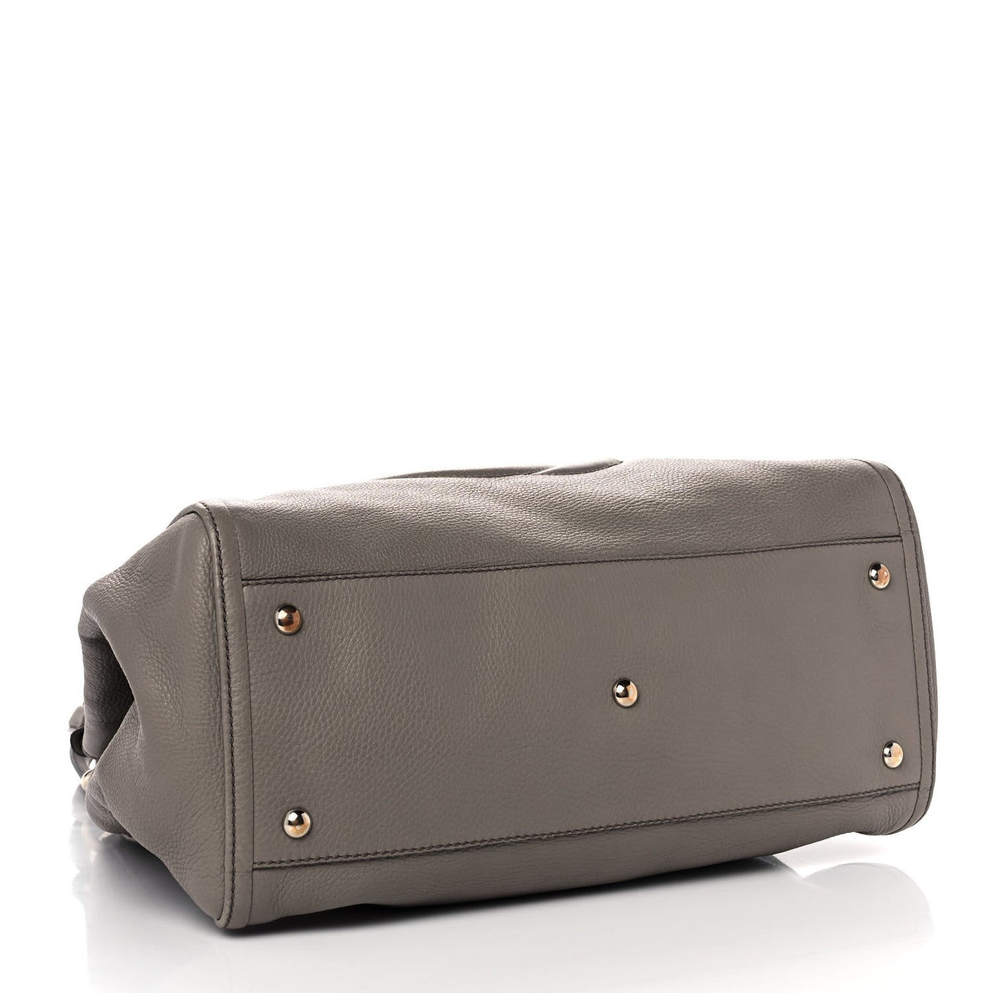 Pebbled Calfskin Medium Soho Shoulder Bag New Fango